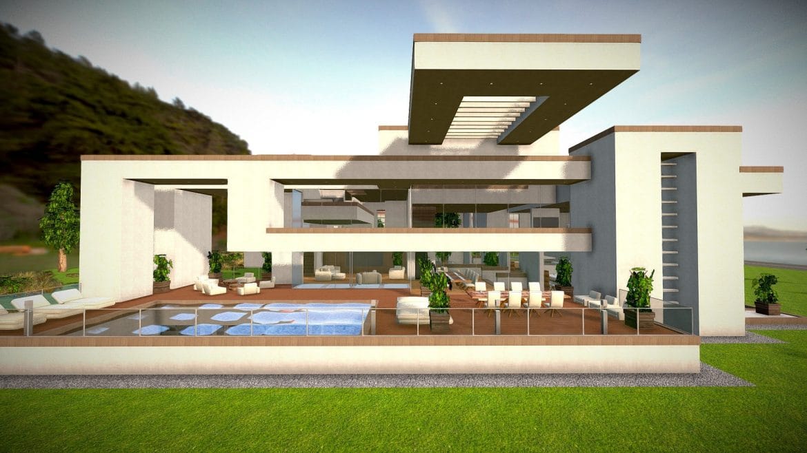 shc modern mansion assets complete pack 3d model
