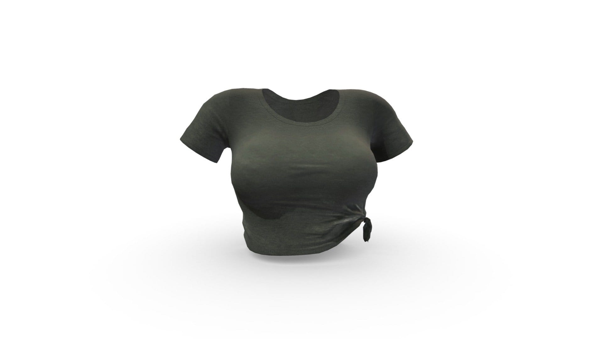 Side Knotted Female Jersey Tshirt