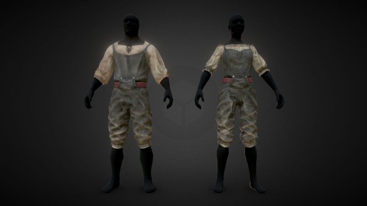 skyblivion fishing waders 3d model
