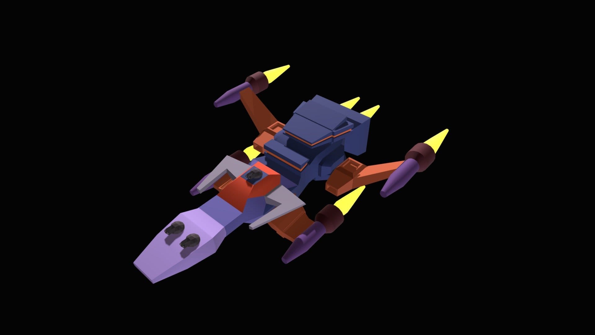 Spaceship Low Poly