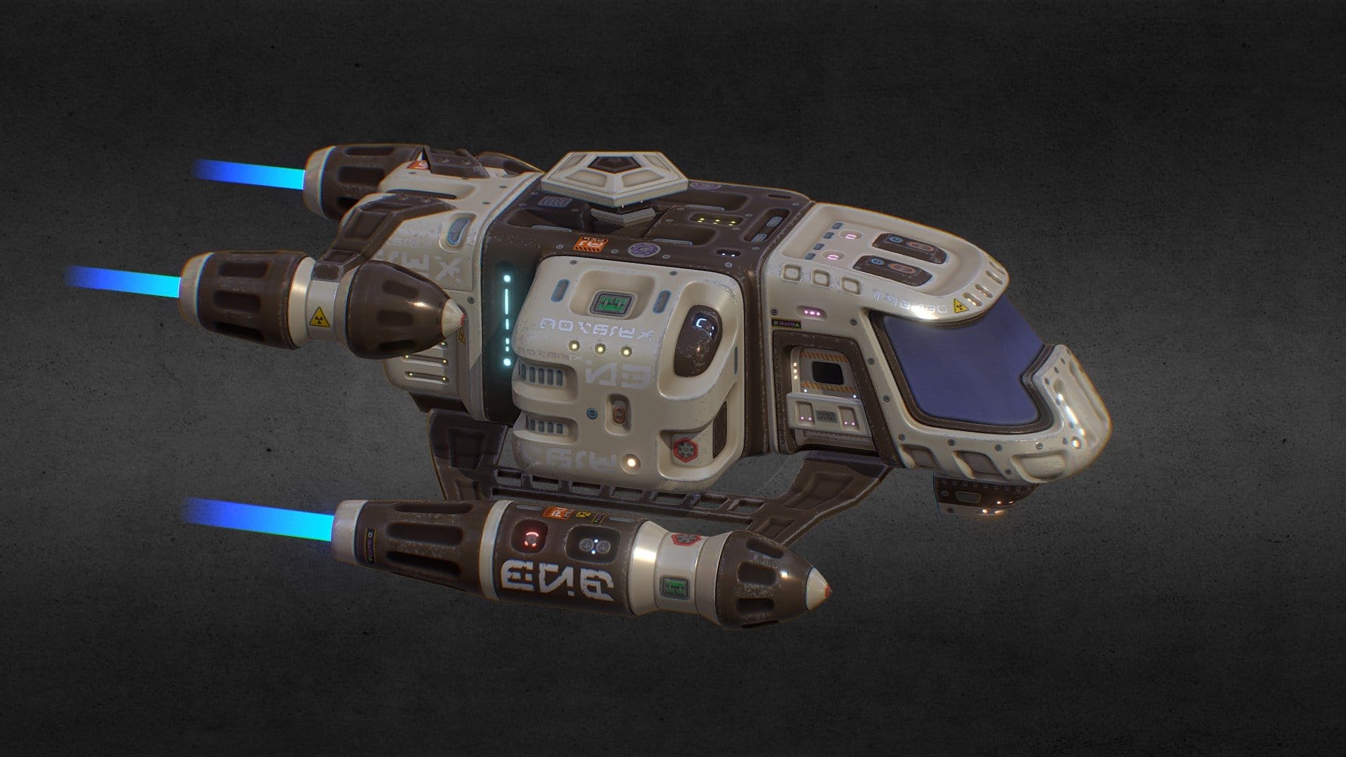 Spaceship midpoly (original concept)