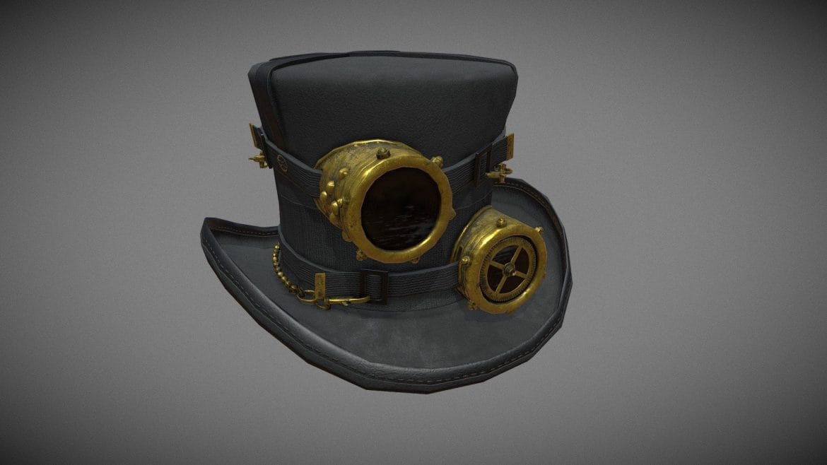 steampunk hat 3d model