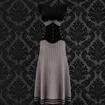 Striped Floor Length Mermaid Skirt Dress