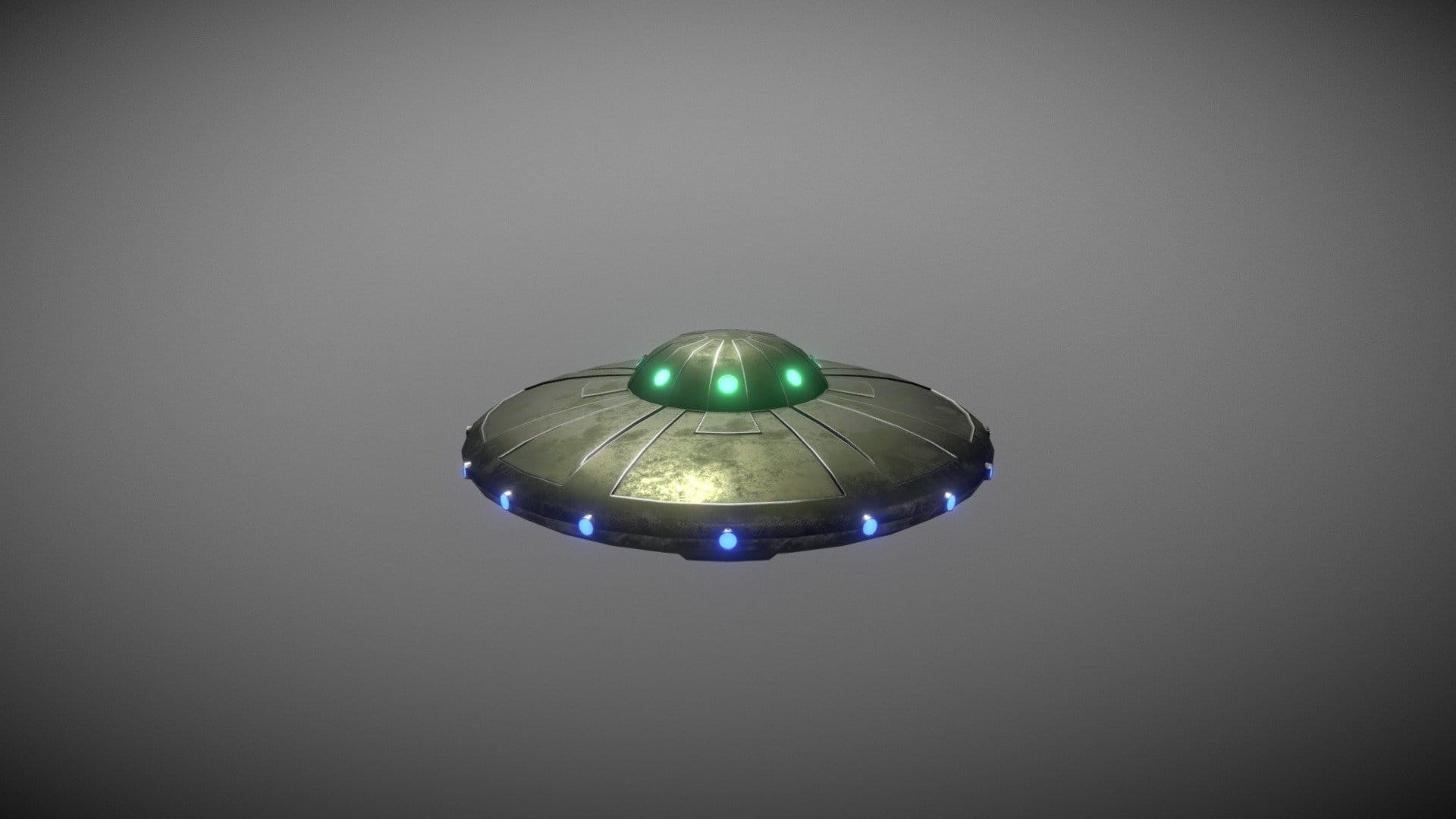 UFO 9 – LOW Poly Flying Saucer