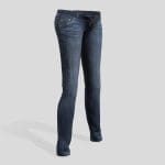 Unbuttoned Skinny Denim Jeans Female Pants
