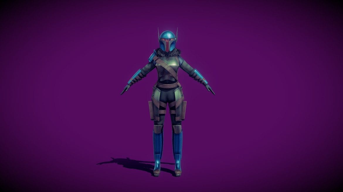 valkiria mandalorian star wars 3d model