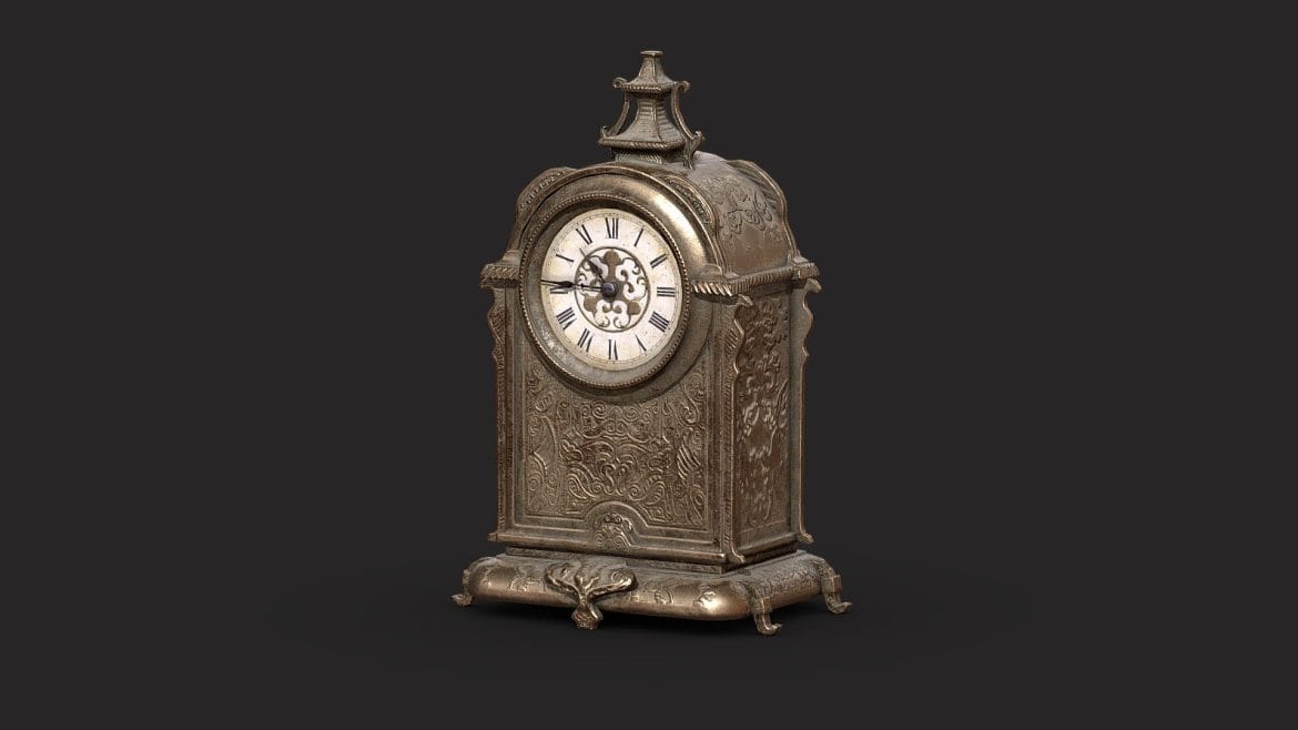 vintage clock 3d model
