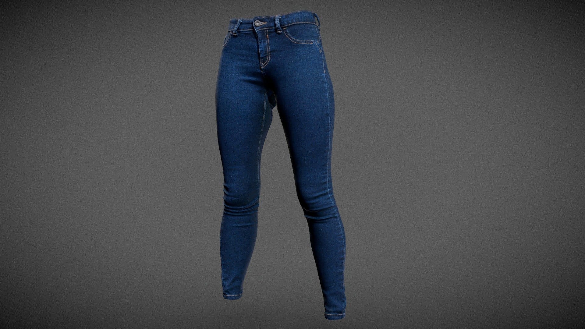 Vintage Trousers Jeans Blue