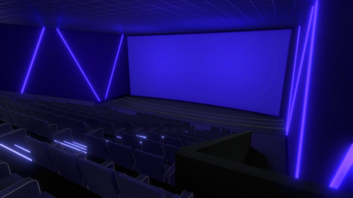 vr cinema low poly 2021 1mb 3d model