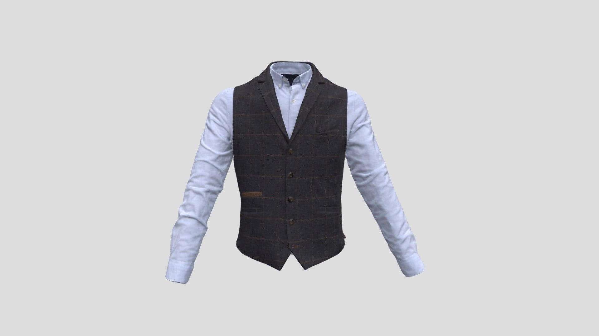 Waistcoat and shirt #AgisoftClothesChallenge