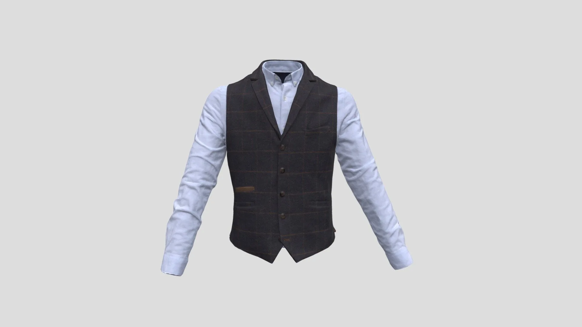 Waistcoat and shirt #AgisoftClothesChallenge