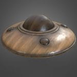 Wooden UFO Toy