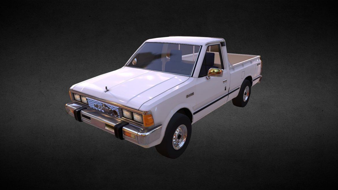 Nissan Ddsn Car 3d Model - 1985 Nissan Ddsn car 3d model for mobile games with 2K textures