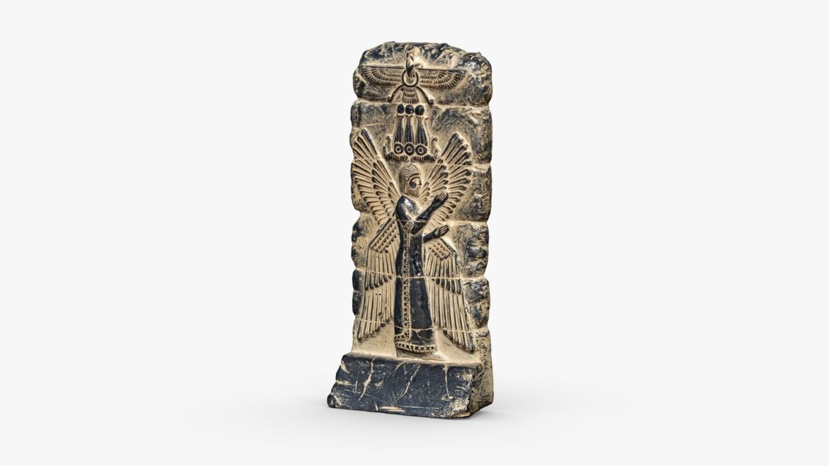 3d scan god statue game ready 3d model