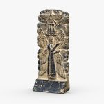 3d Scan – God statue (Game Ready)