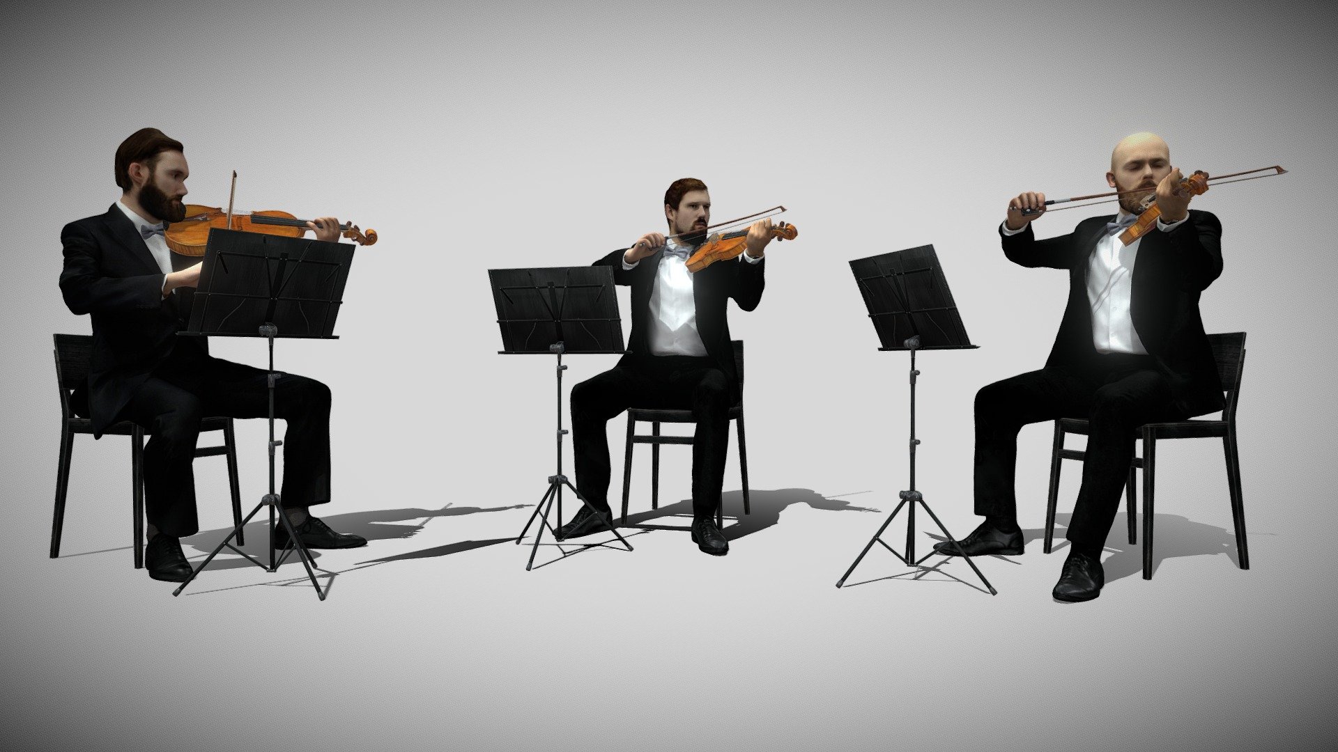 3D Scan Violin Trio