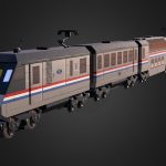 4558 metroliner with 4547 club car 3d model