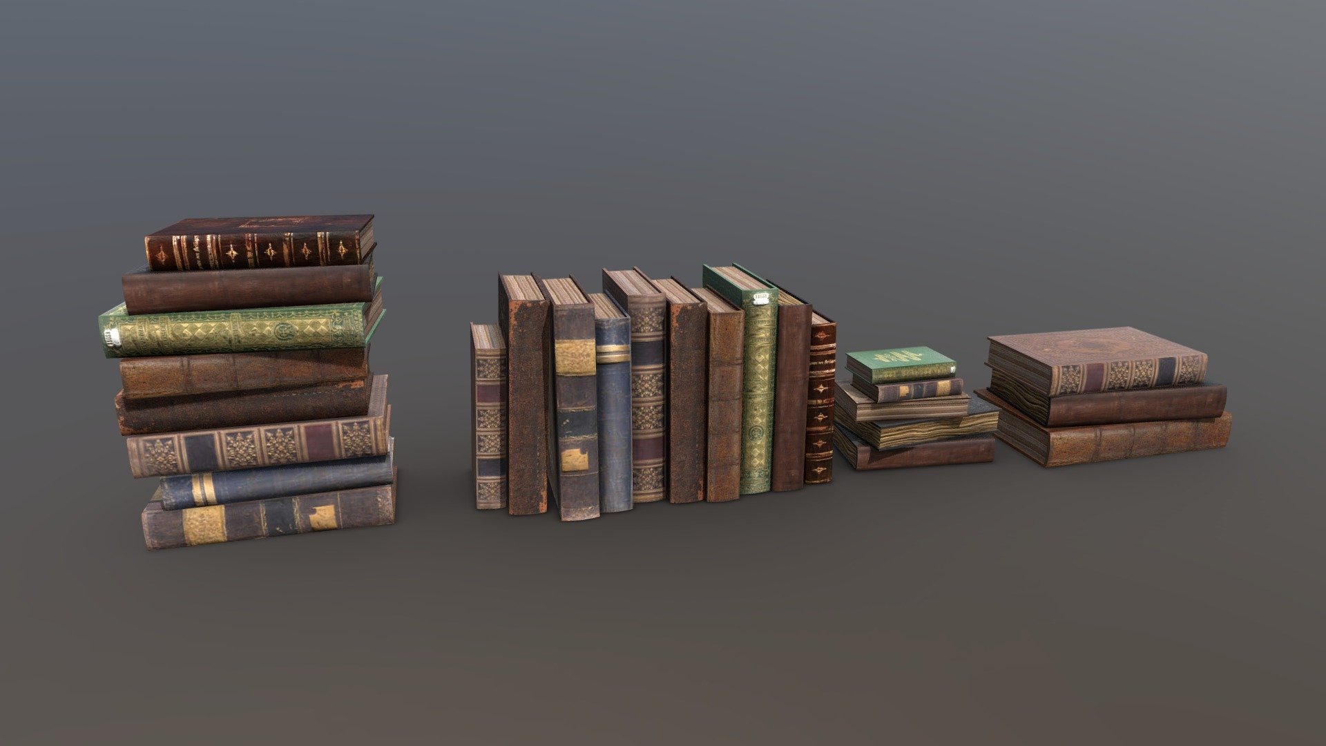 9 Old Books and Piles