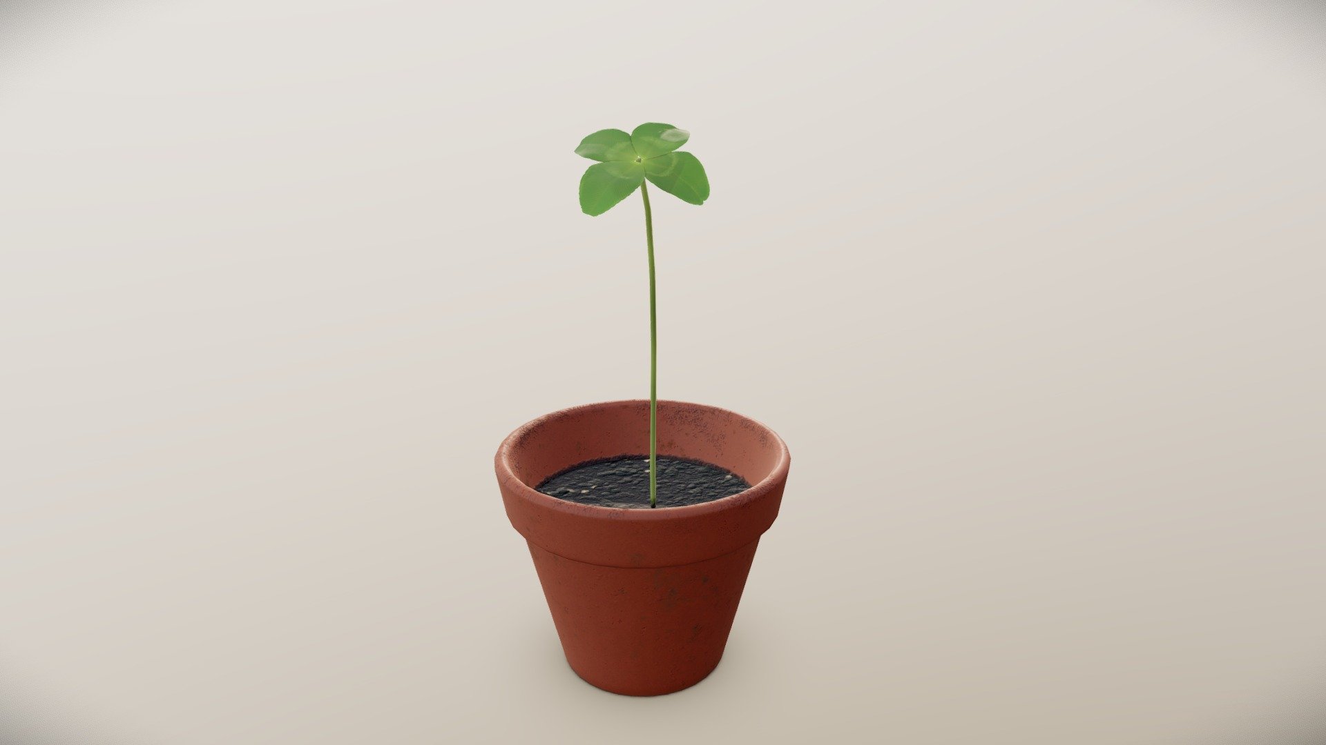 A little luck for you – Low Poly Clover
