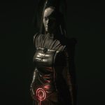 a p o m i x i s eaten character concept 3d model