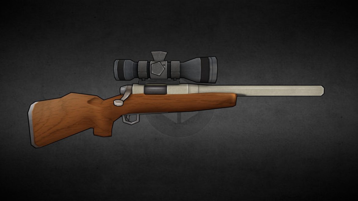 Remington M40 Weapon 3d Model - Highly detailed 3D model of the Remington M40 sniper weapon, ideal for military simulations and immersive game environments.