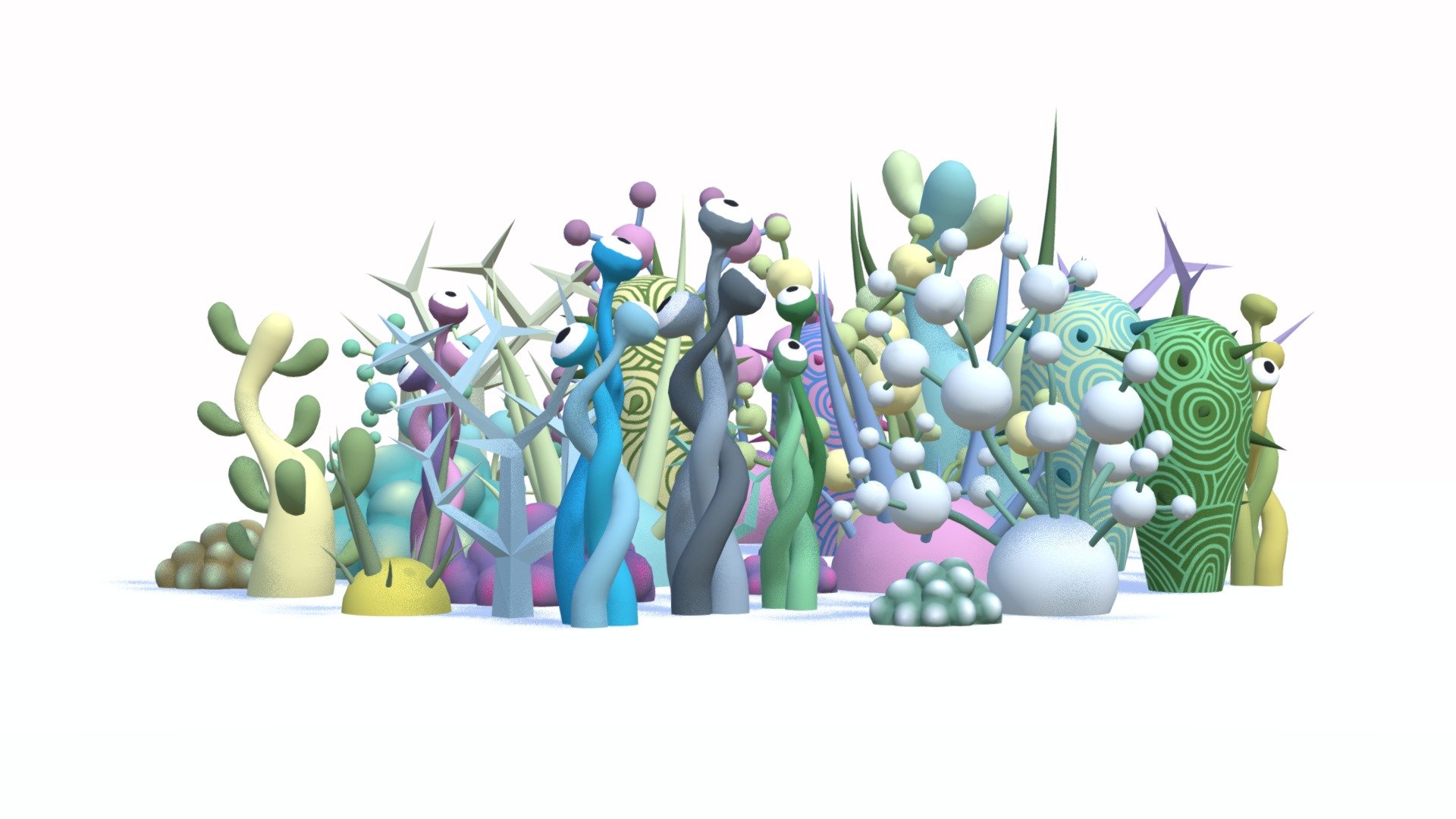 Alien Toon Plants