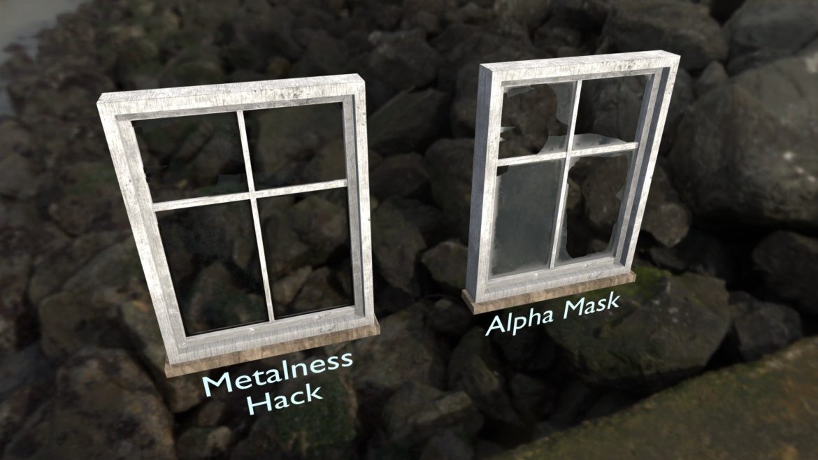 alpha mask channel demo 3d model