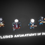 Animated Space Man Set