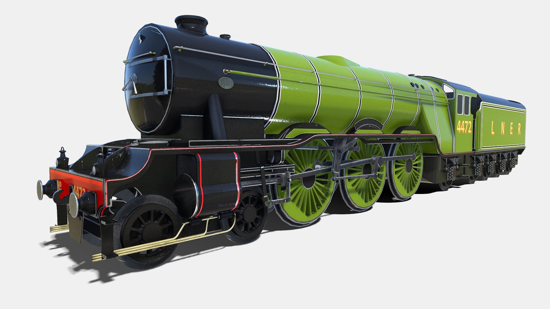 Animated Steam Train - deep3dsea