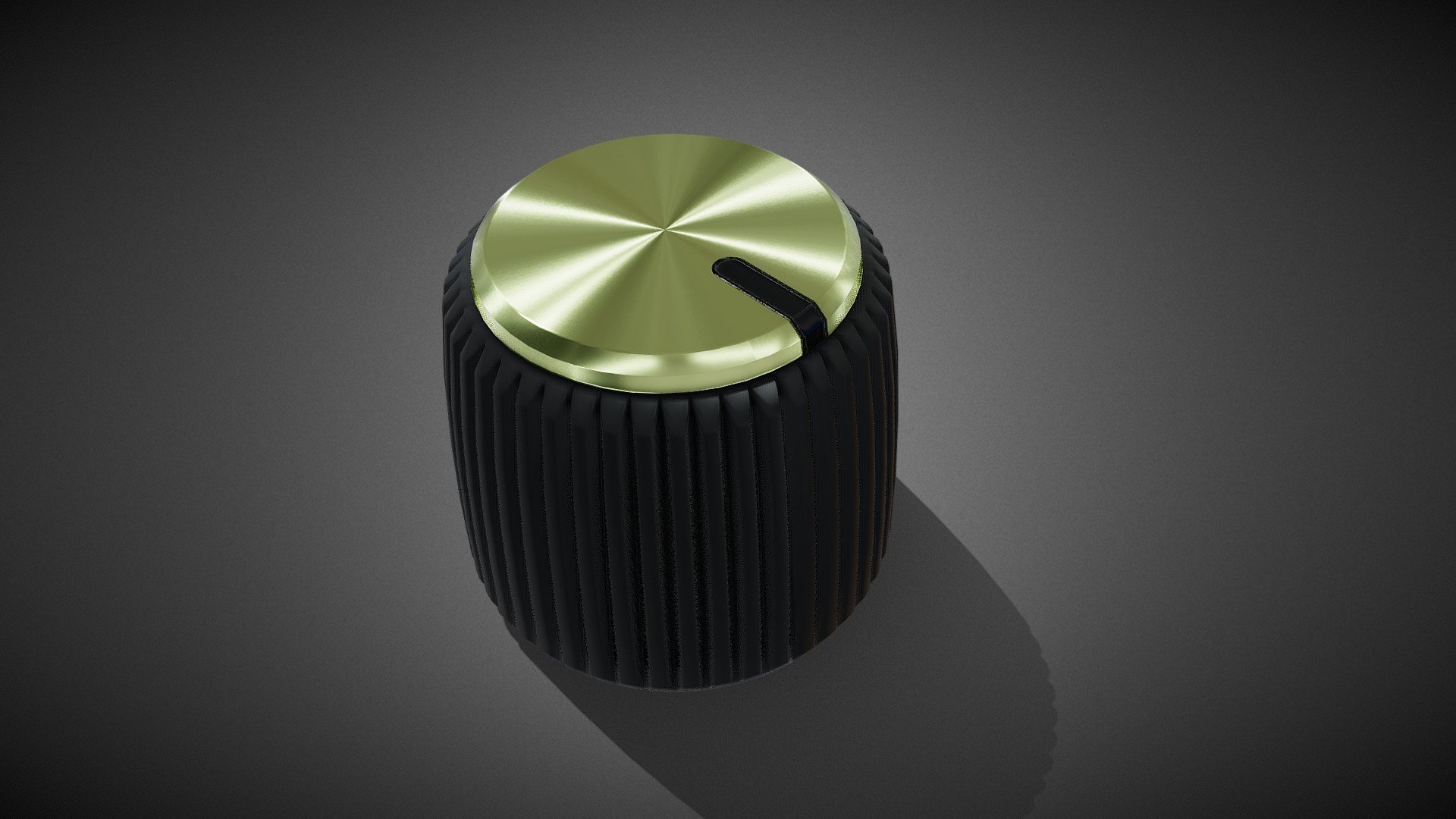 Anisotropic Material Demo: Amplifier Knob