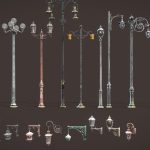 Antique Street Lights Asset Pack