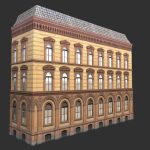 Apartment house #41 Low Poly 3d Model