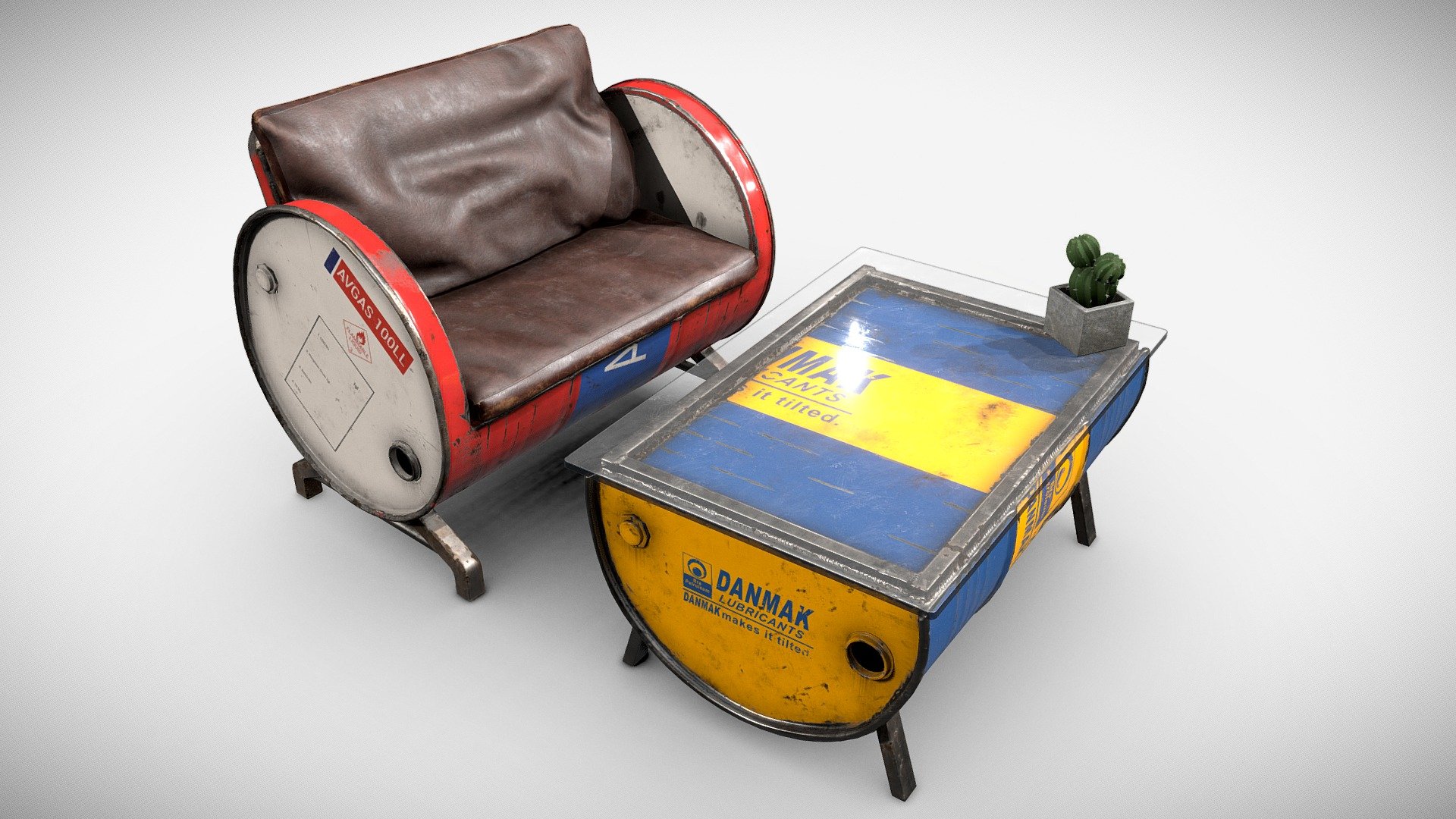 Barrel Furniture Set
