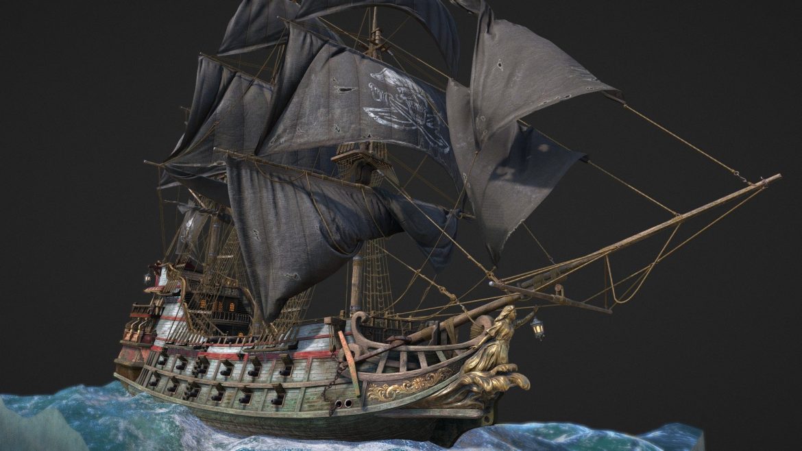 black sailcatherine 3d model