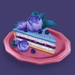 Blueberry Peony Cake