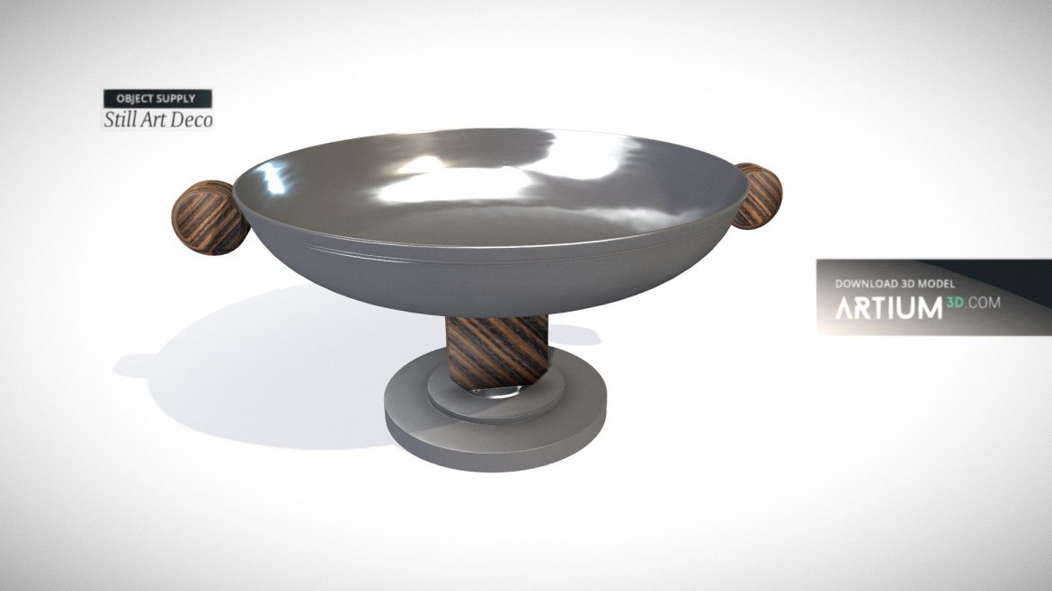 bowl for sweet art deco 1920 3d model