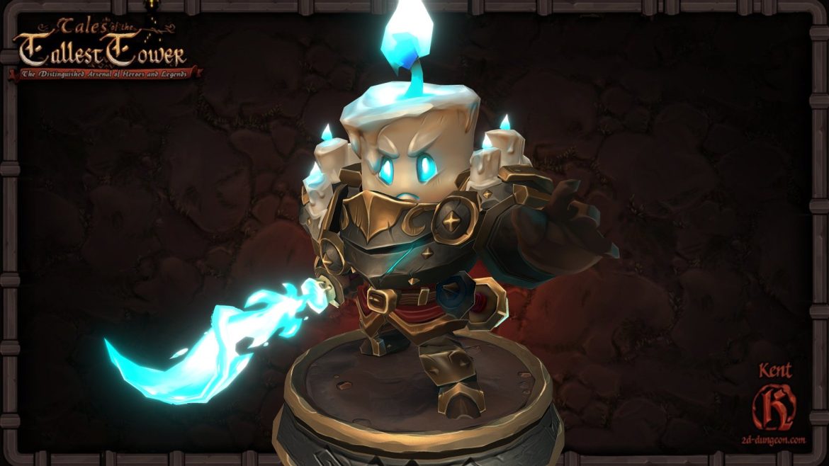 candle knight 3d model