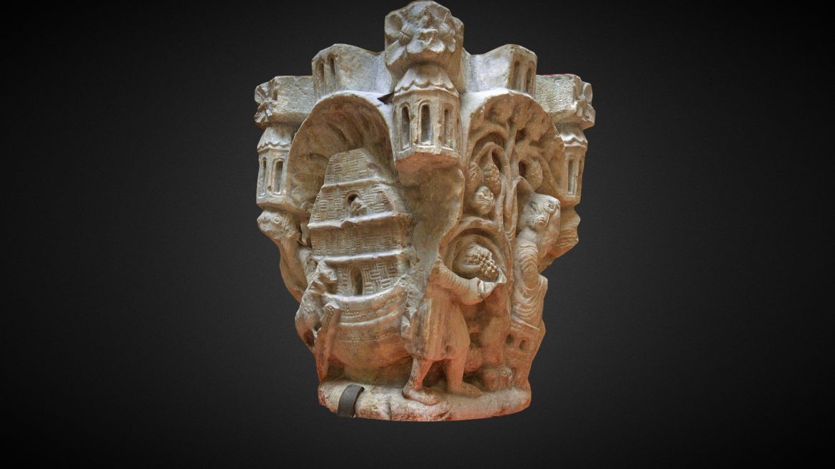 capitel de no sant pere de rodes 3d model