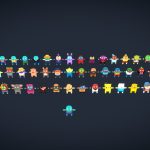 cartoon characters pack all 3d model