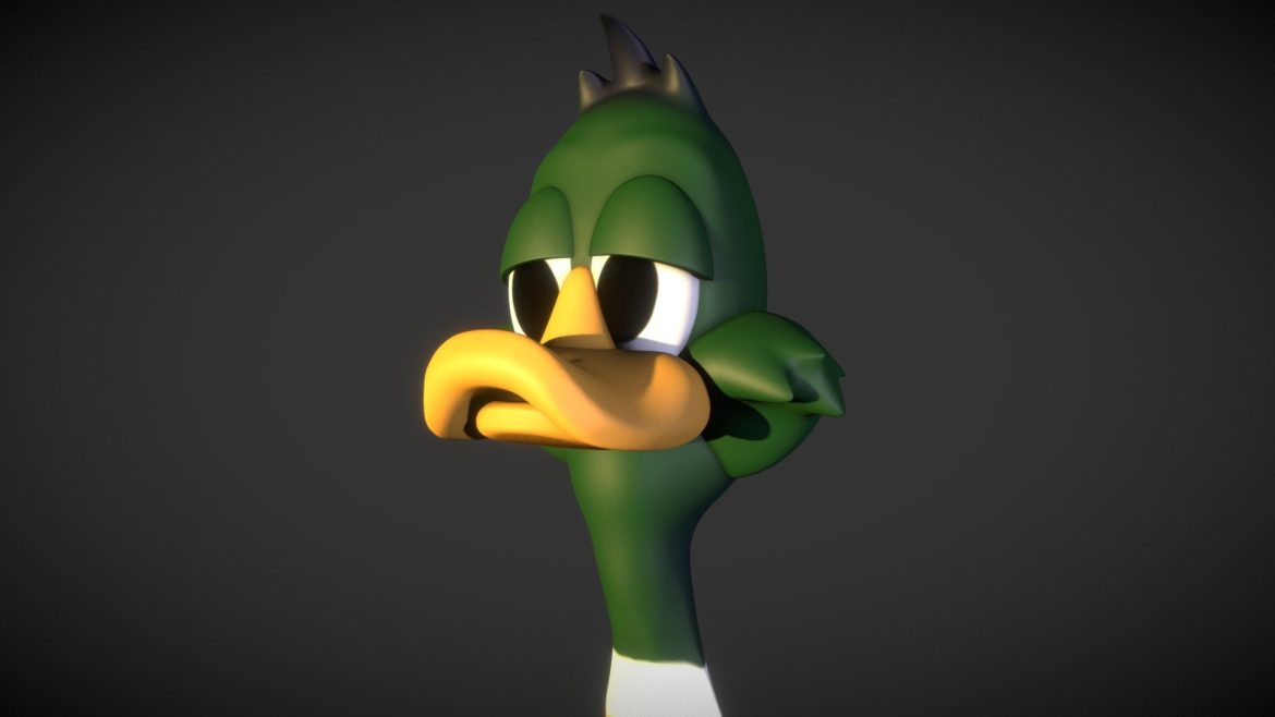 cartoon duck 3d model