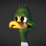 Cartoon duck