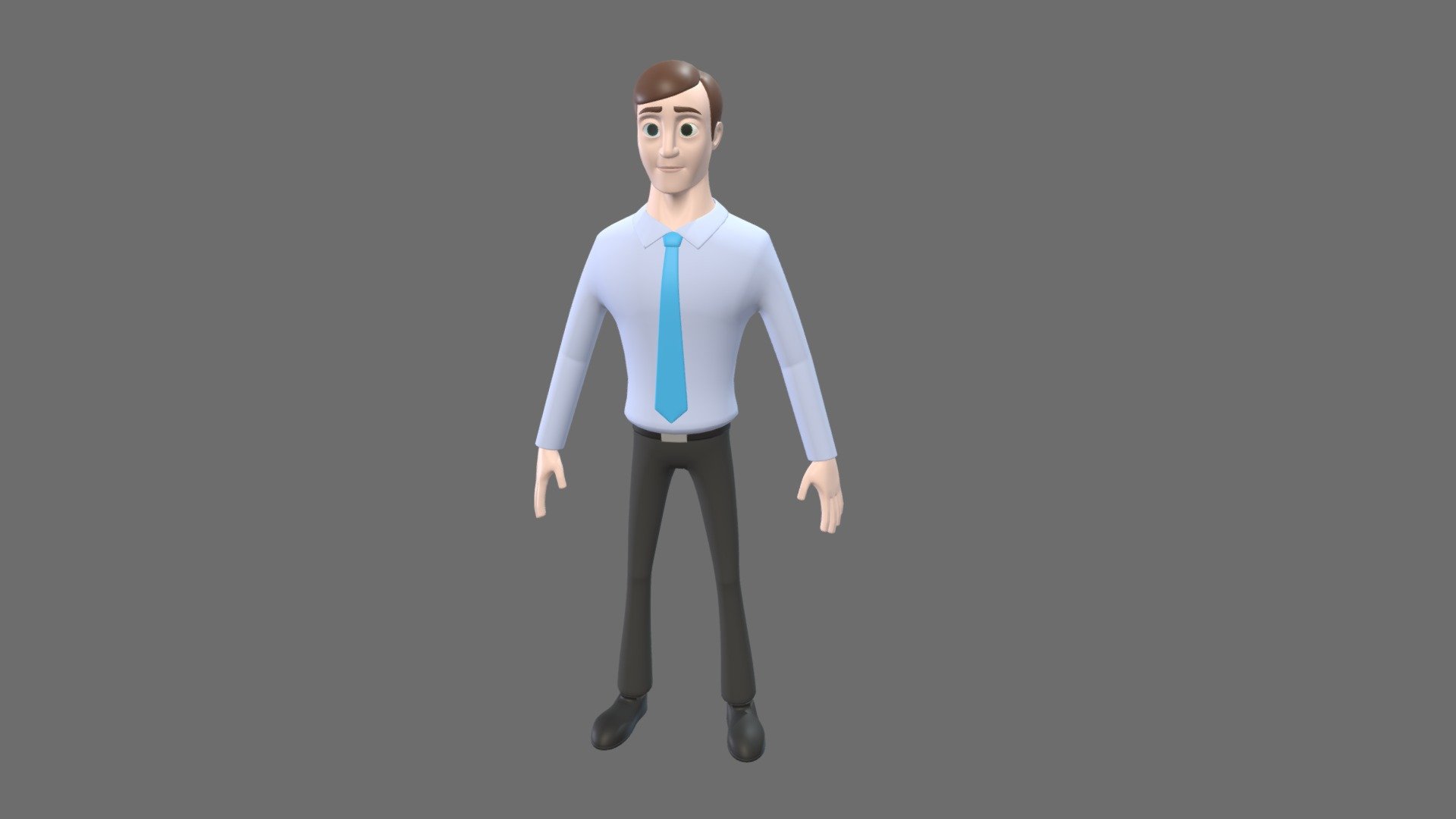 Cartoon Office Man