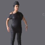 cdty a pose reference female scan 3d model