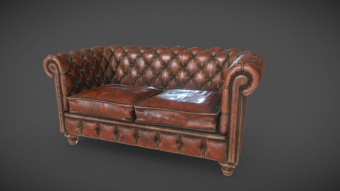 chesterfield sofa 3d model