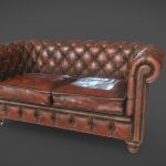 chesterfield sofa 3d model