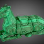 Chinese carved Malachite horse