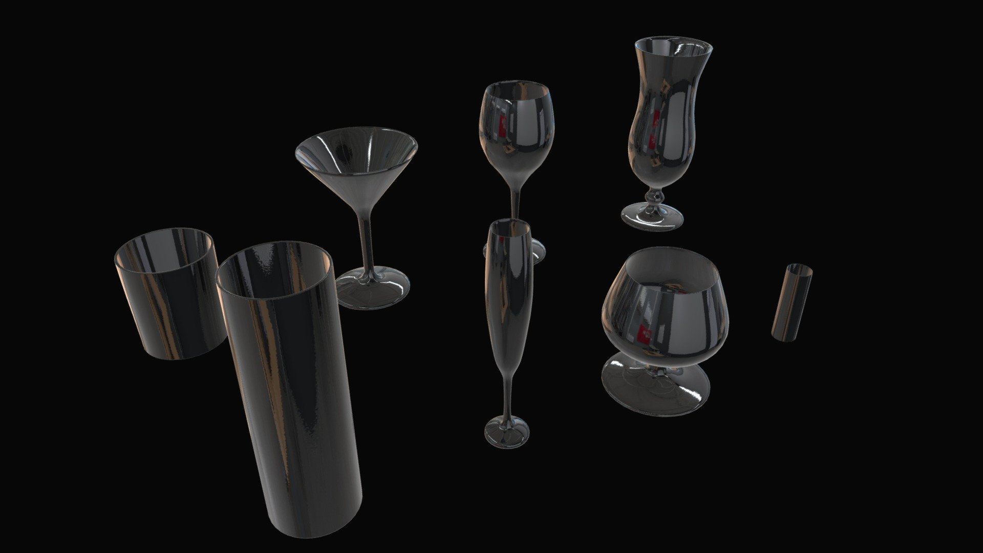 Cocktail glasses