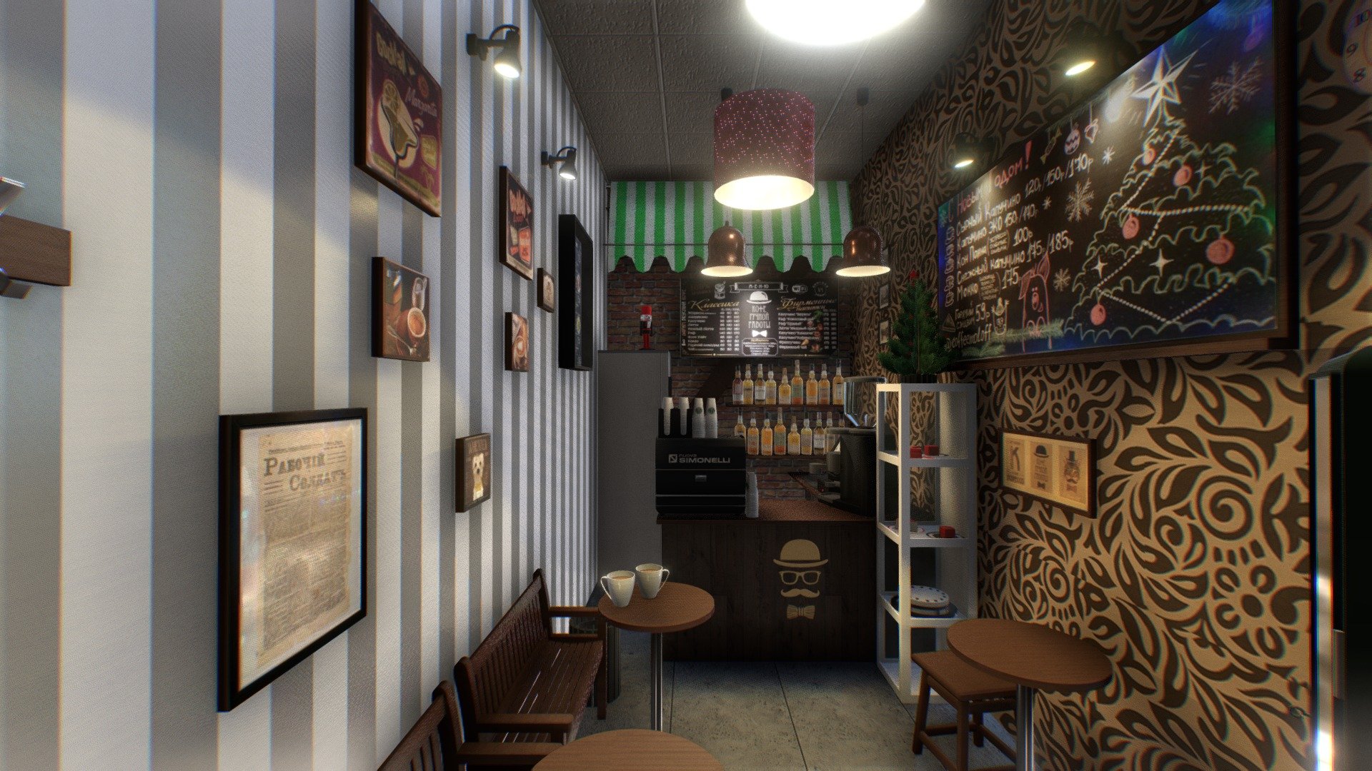 Coffee house – “Coffeemoloff” (real place)