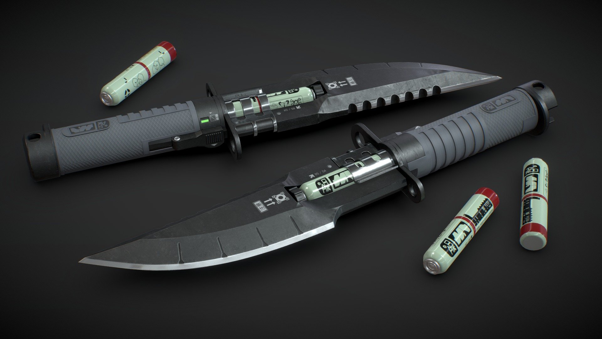 Cyberpunk Knife [Printable] deep3dsea