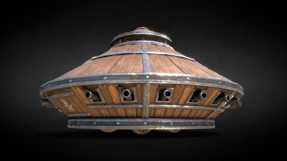 da vincis armoured vehicle 3d model